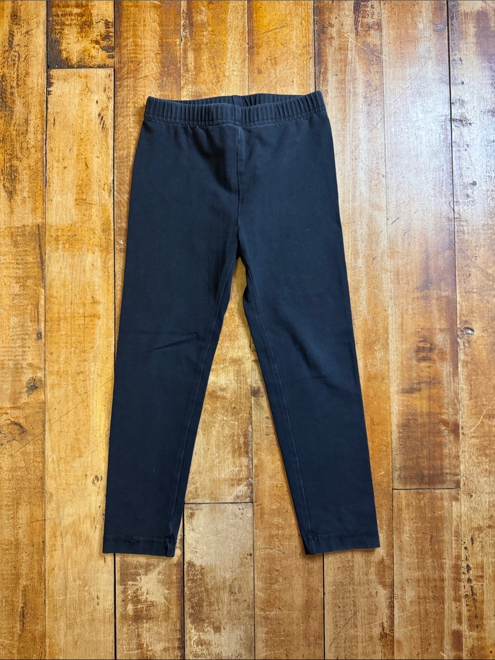 Hanna Andersson Black Leggings size 4 cotton neutral